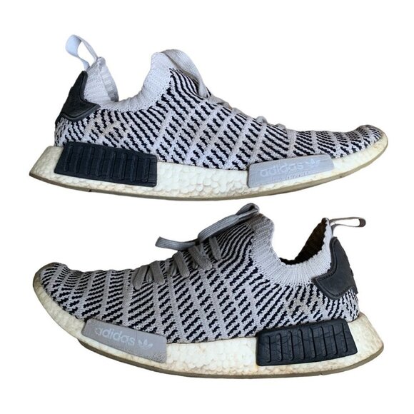 Rare Adidas NMD R1 STLT Grey Black Size 11.5 - Picture 1 of 14